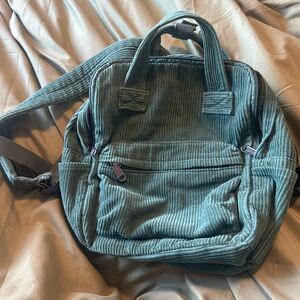 Corduroy mini backpack